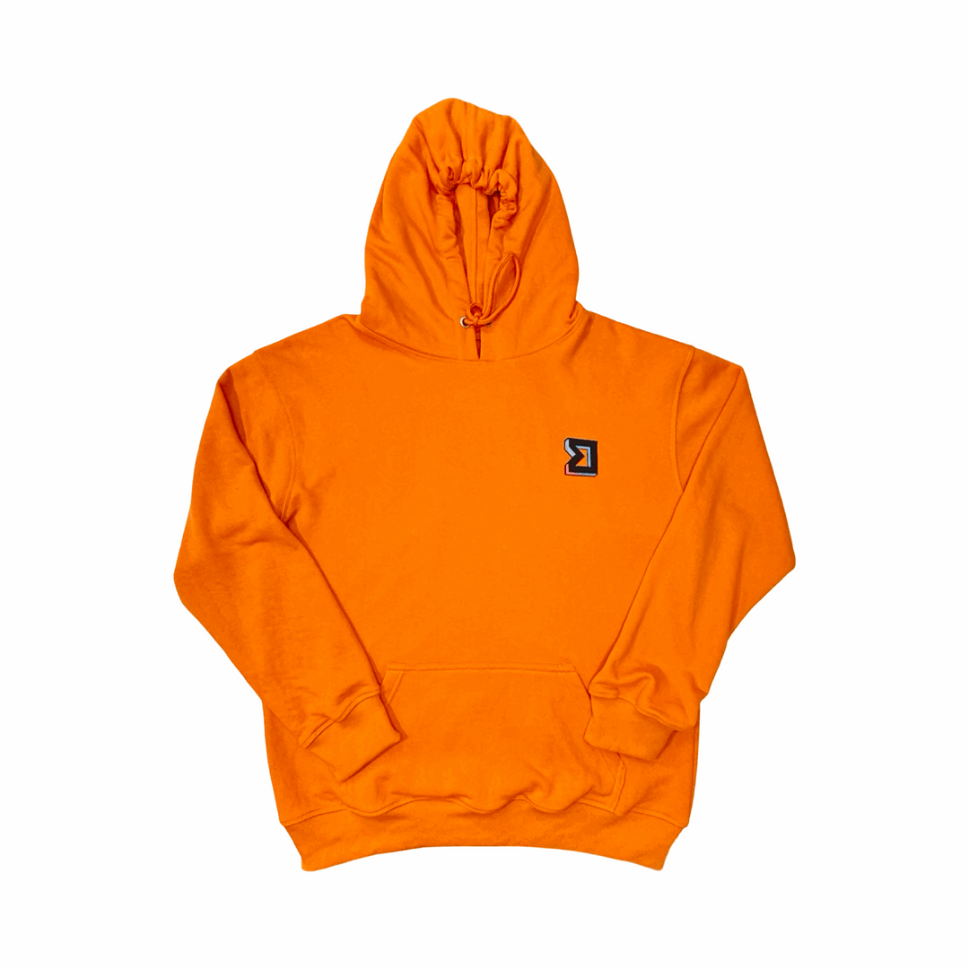 Premium Athletic Hoodie – Orange | Breathable Loopback (Non-Fleece), Workout & Everyday Trap'n Shorts