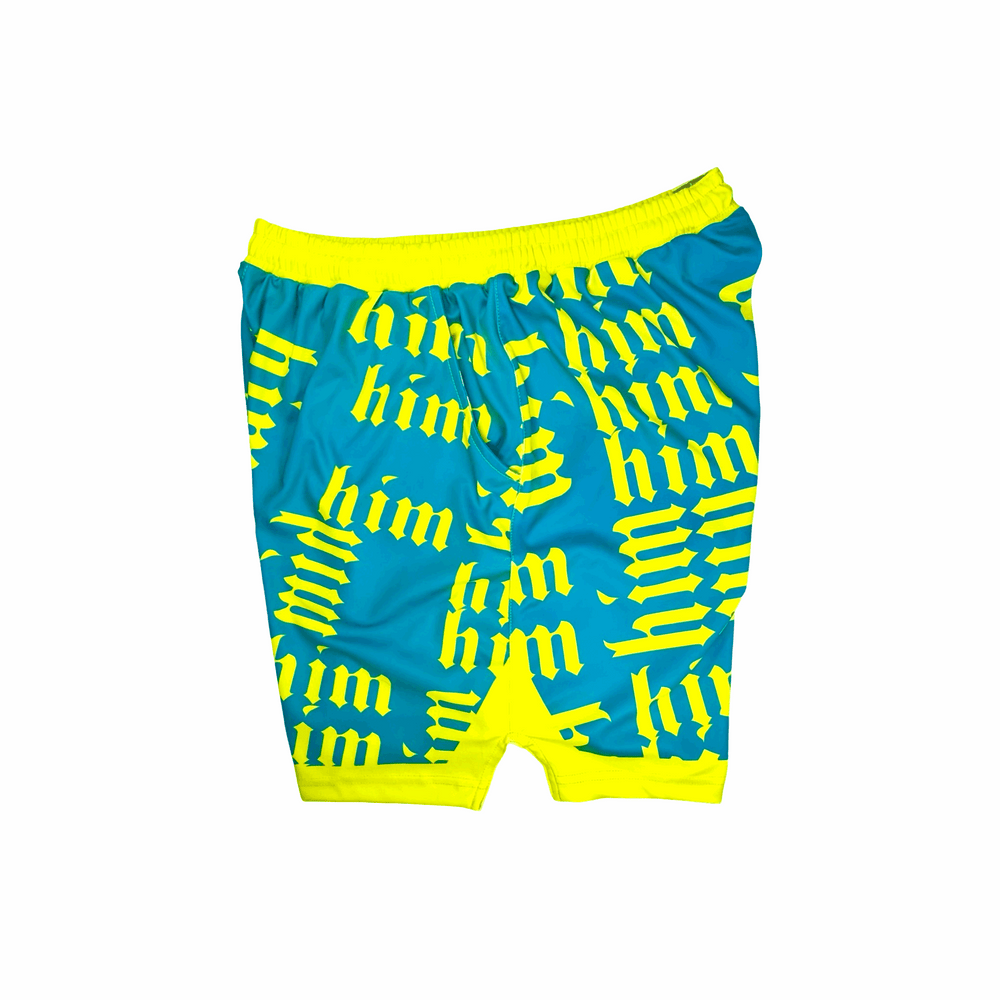 Basketball Shorts – Soft Quick Dry (Him Aqua) Trap'n Shorts