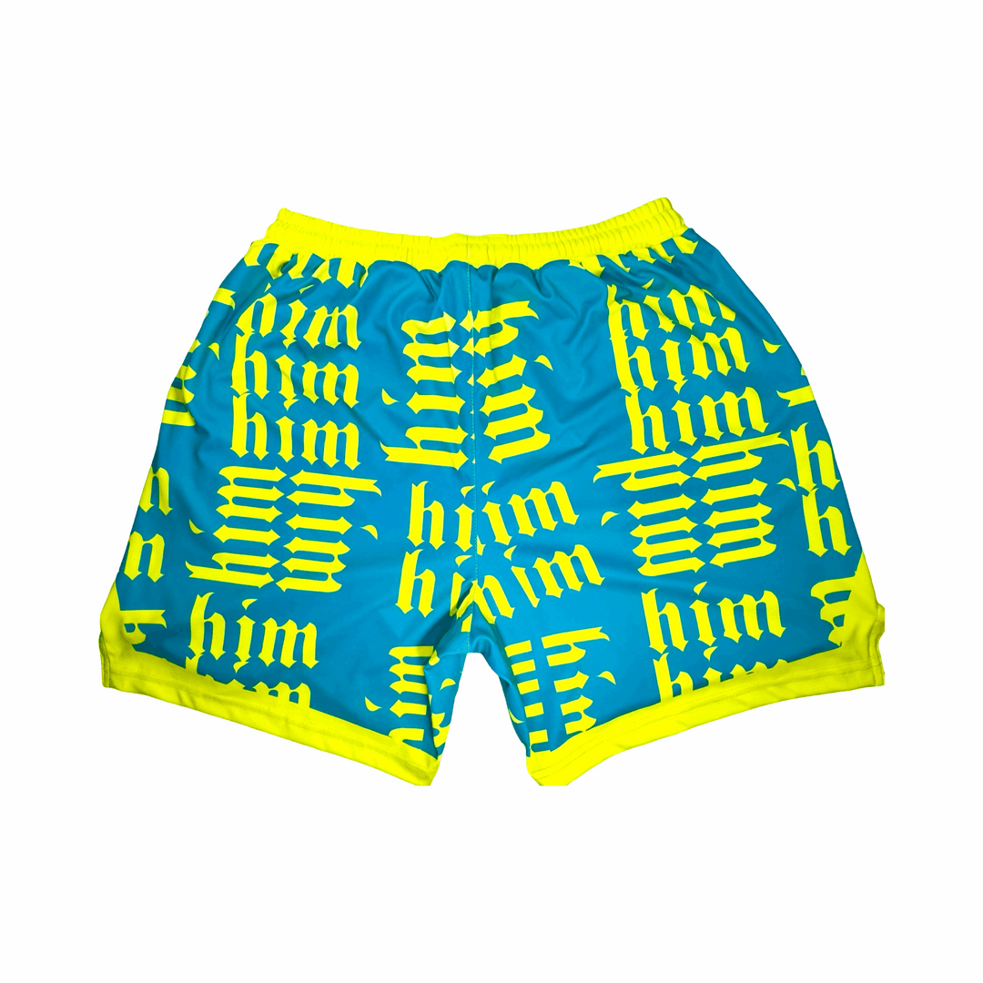 Basketball Shorts – Soft Quick Dry (Him Aqua) Trap'n Shorts