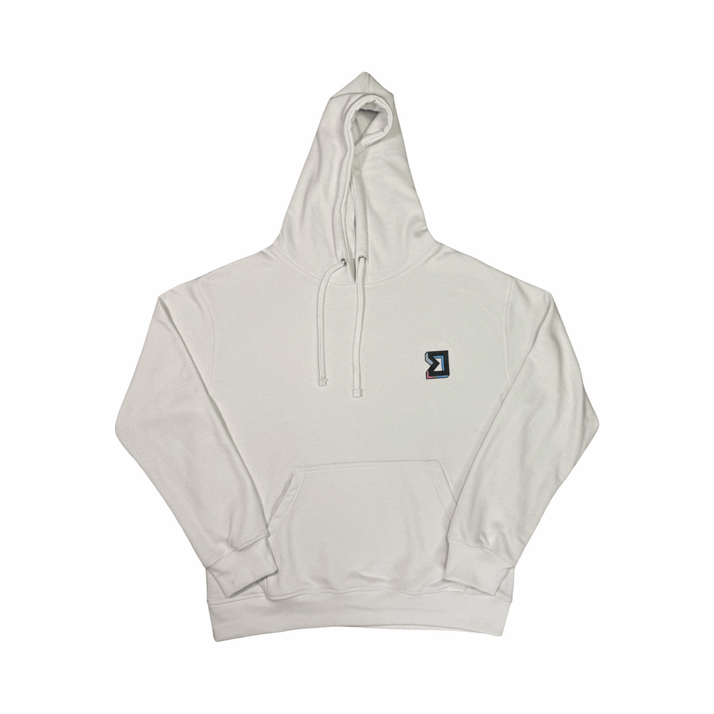 Premium Athletic White Hoodie – Lightweight Loopback Trap'n Shorts