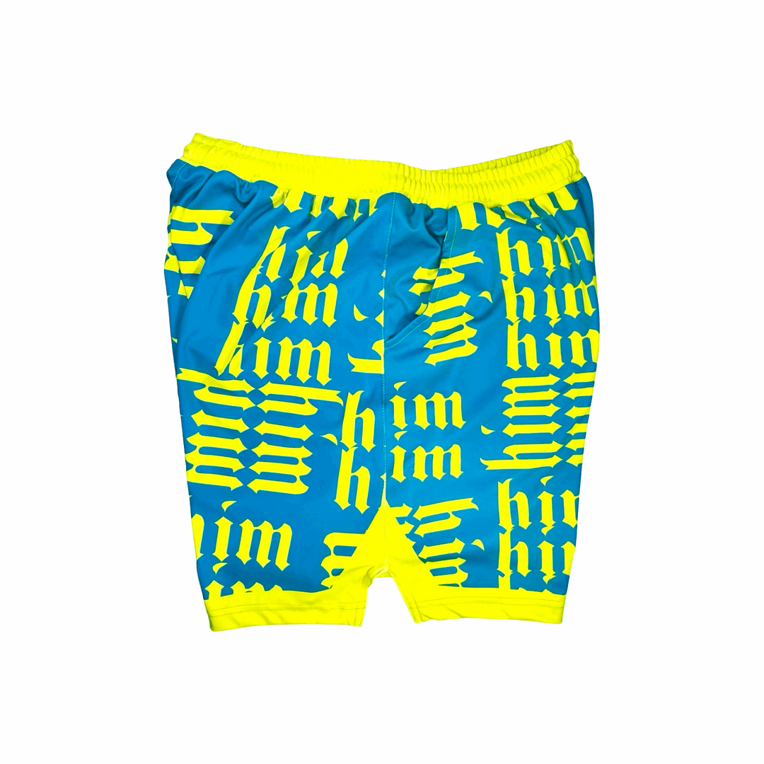 Basketball Shorts – Soft Quick Dry (Him Aqua) Trap'n Shorts