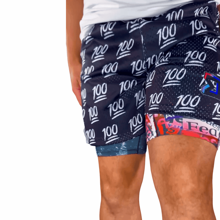 100 | Mesh Dry-Fit Basketball Shorts | ALL Sizes Trap'n Shorts
