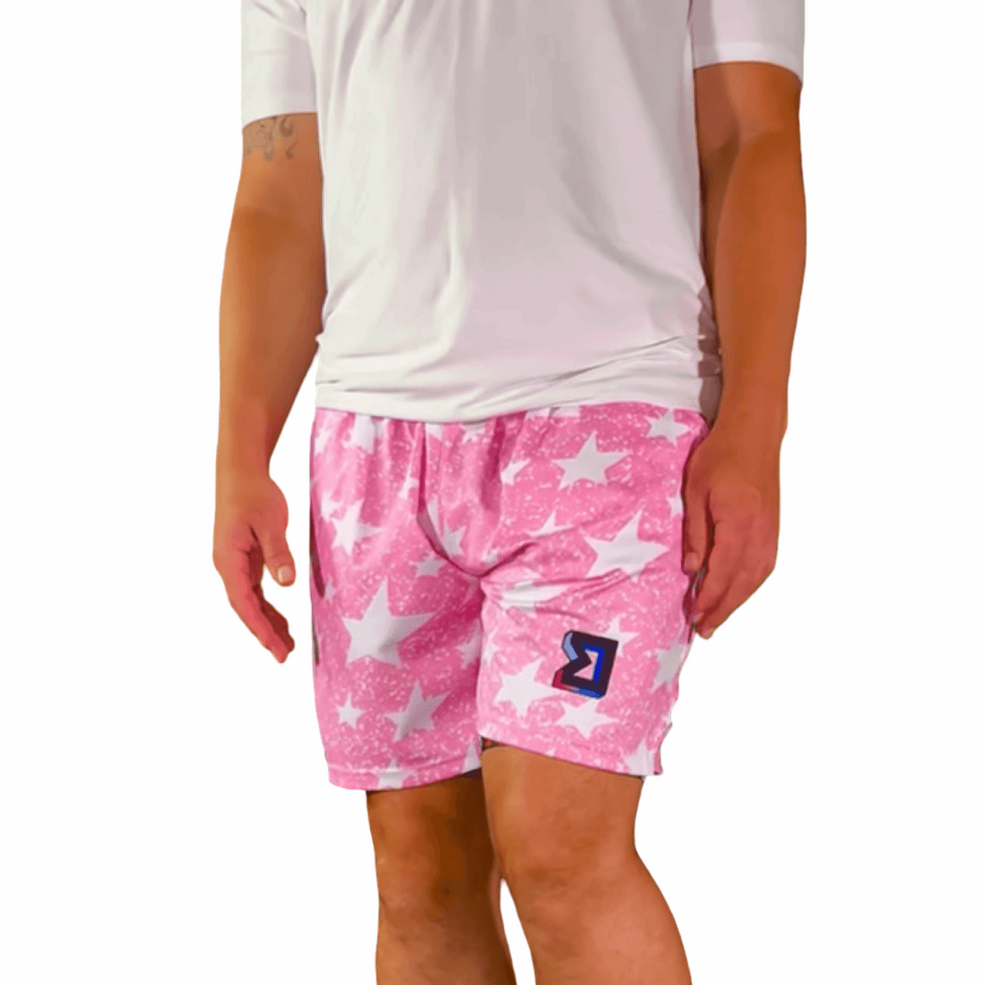 SNOWSTARs PINK | Dry-Fit Athletic Shorts - ALL Sizes Trap'n Shorts