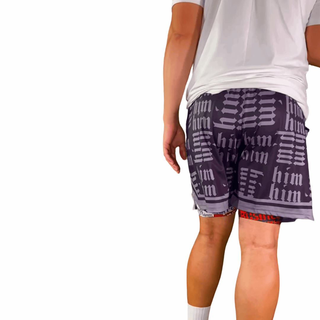HiM BLACKOUT | Dry-Fit Basketball Shorts | ALL Sizes Trap'n Shorts