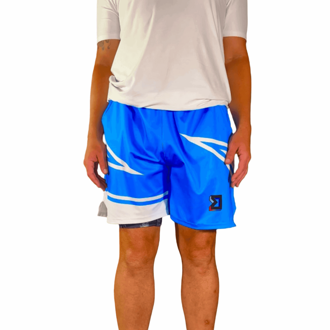 WILDCAT SKY | Dry-Fit Basketball Shorts - ALL Sizes Trap'n Shorts