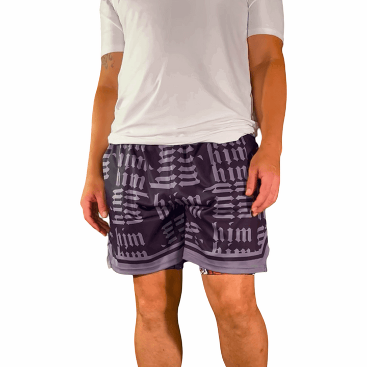 HiM BLACKOUT | Dry-Fit Basketball Shorts | ALL Sizes Trap'n Shorts