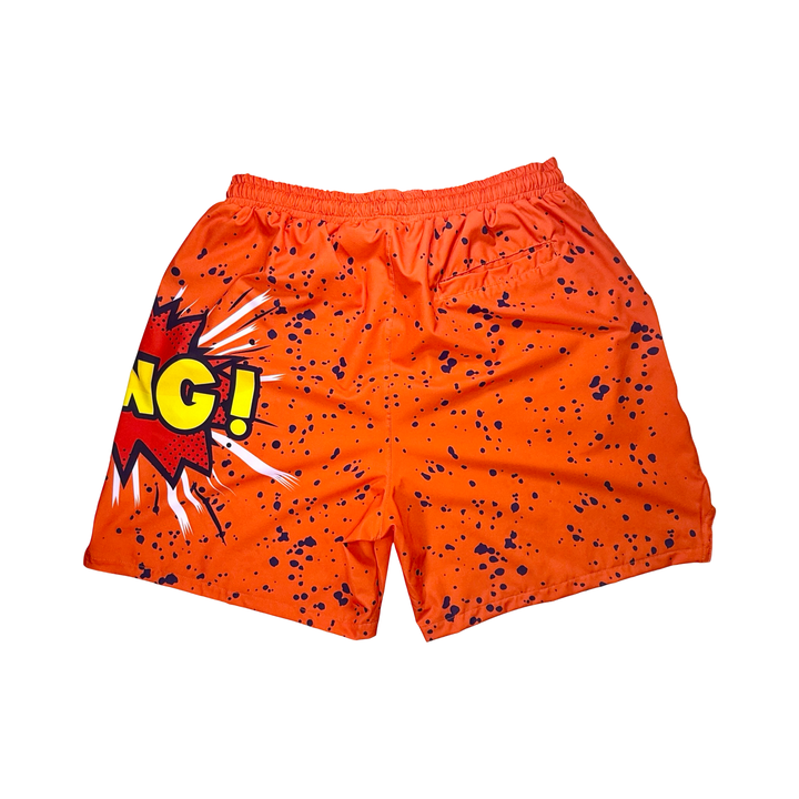BANGer GO | ORANGE GLOW Water Repellent 4-Way Stretch Shorts