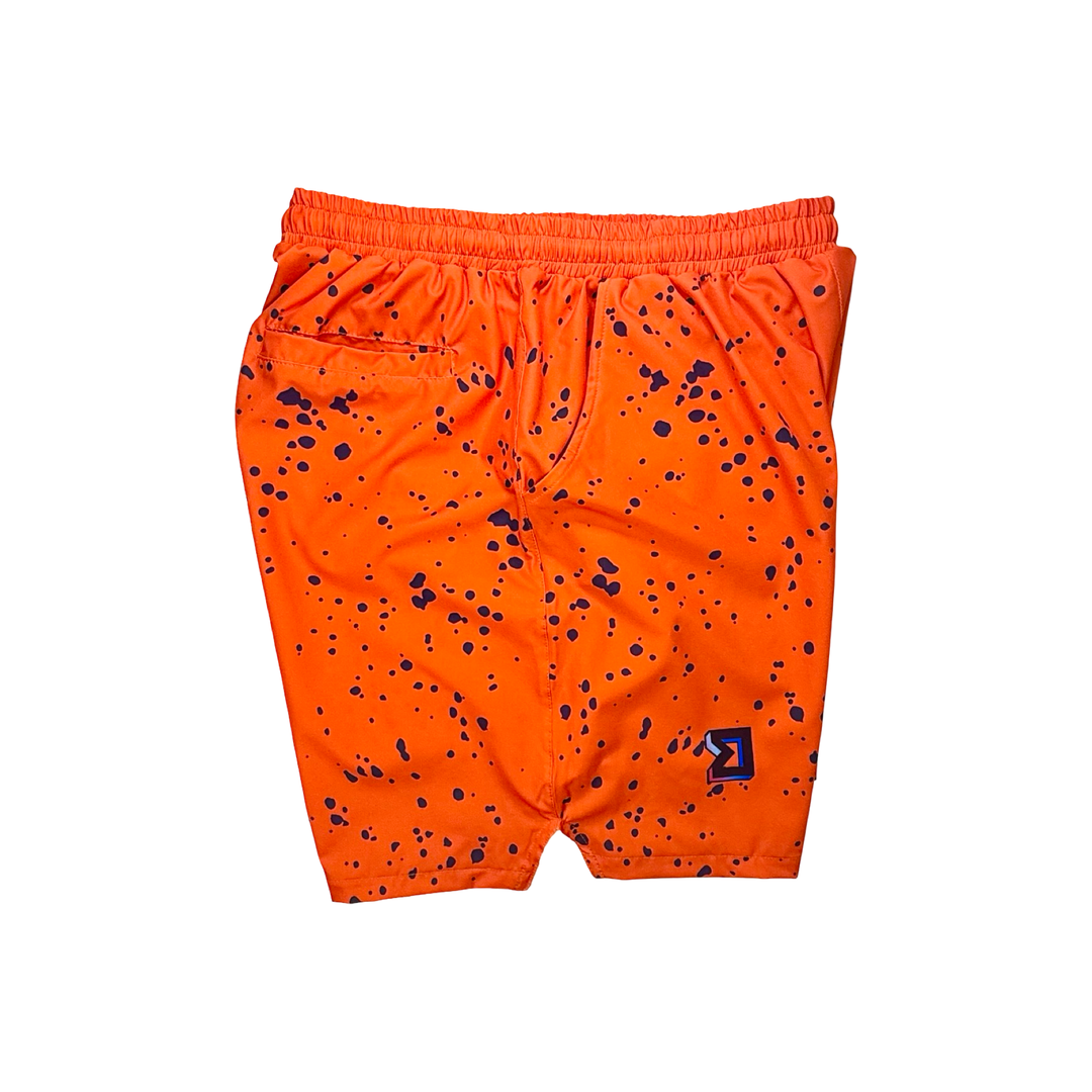 BANGer GO | ORANGE GLOW Water Repellent 4-Way Stretch Shorts