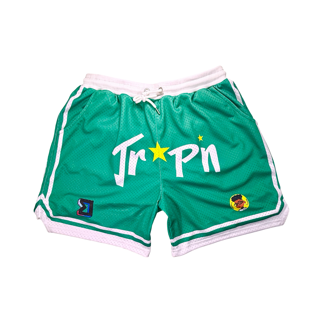 TRAP LEGEND | Authentic Pro Mesh Basketball Shorts (Retro-Inspired)