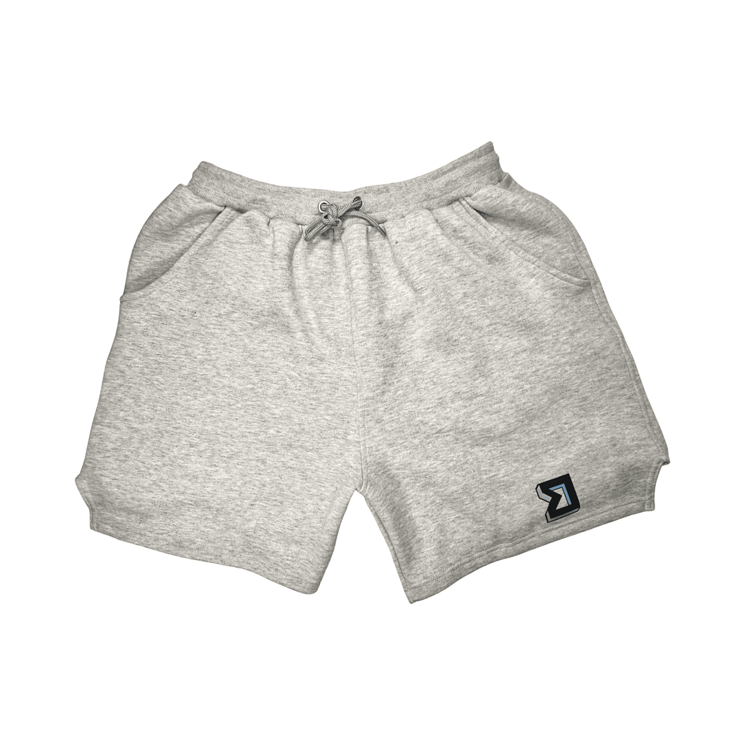 TRAPN GRAY Hoodie Shorts | Logo Jogger Shorts (Matching Hoodie)