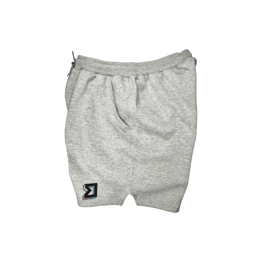 TRAPN GRAY Hoodie Shorts | Logo Jogger Shorts (Matching Hoodie)