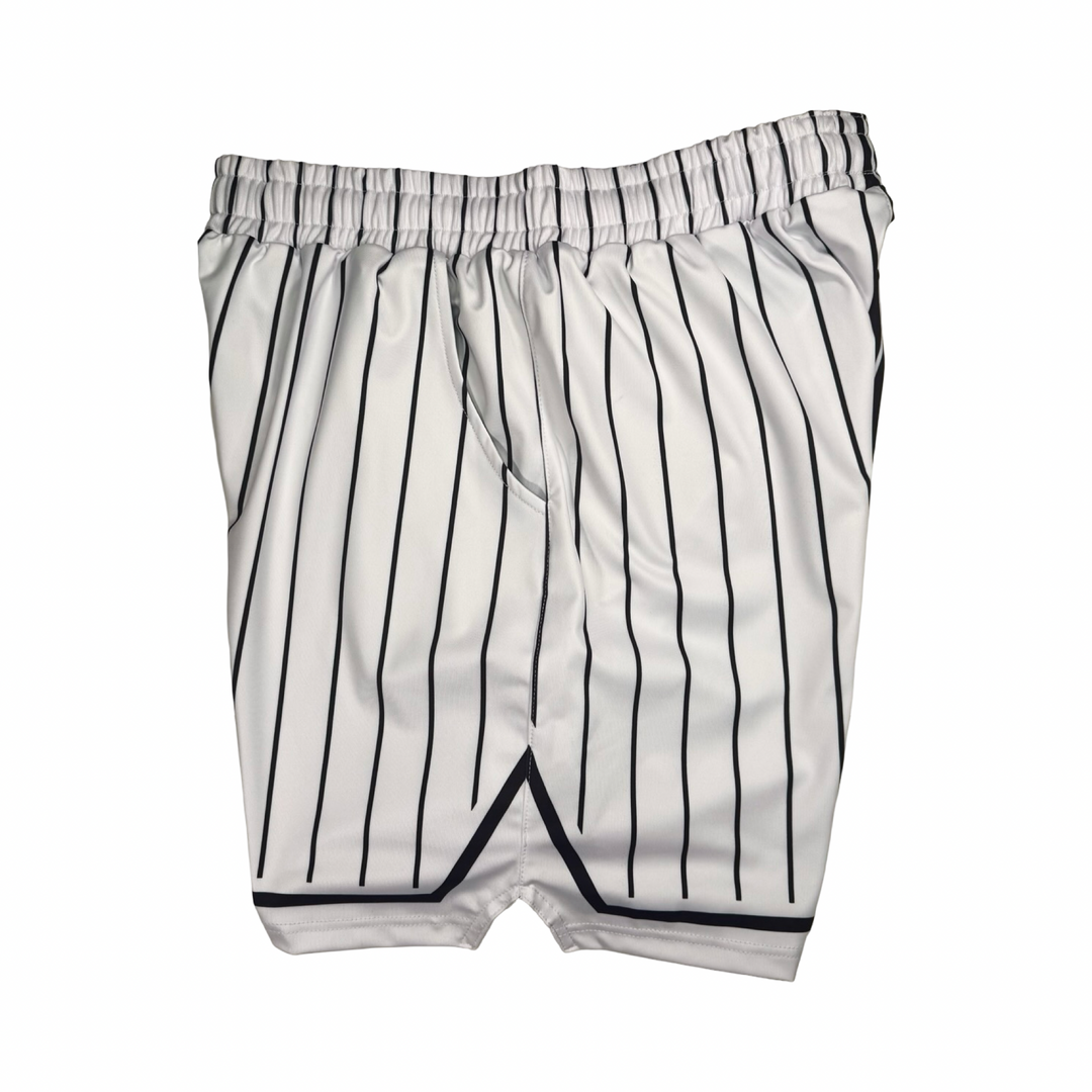 2Face Black and White Soft-QD Athletic Shorts — Dry Fit