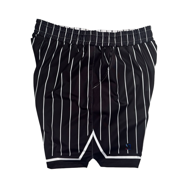 2Face Black and White Soft-QD Athletic Shorts — Dry Fit