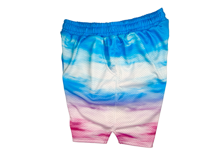 Pink Skies Mesh Basketball Shorts — Dry Fit