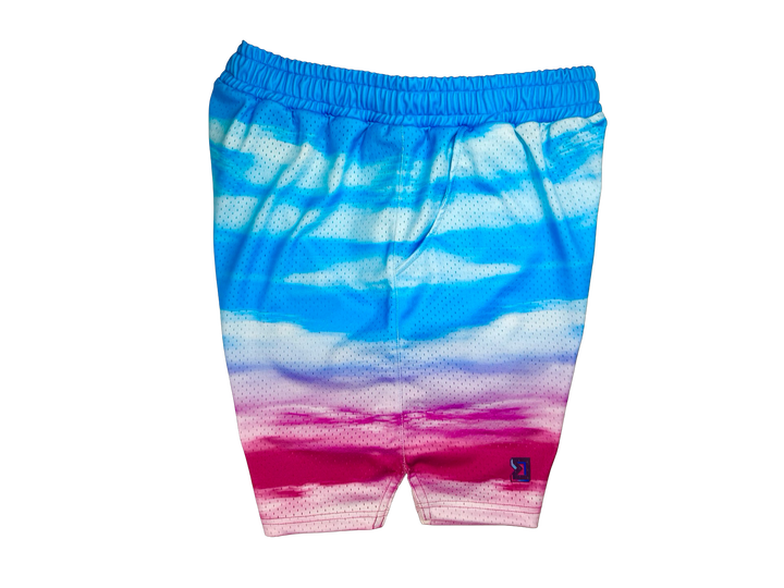 Pink Skies Mesh Basketball Shorts — Dry Fit