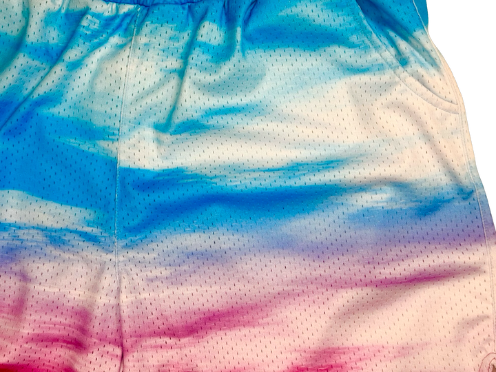 Pink Skies Mesh Basketball Shorts — Dry Fit