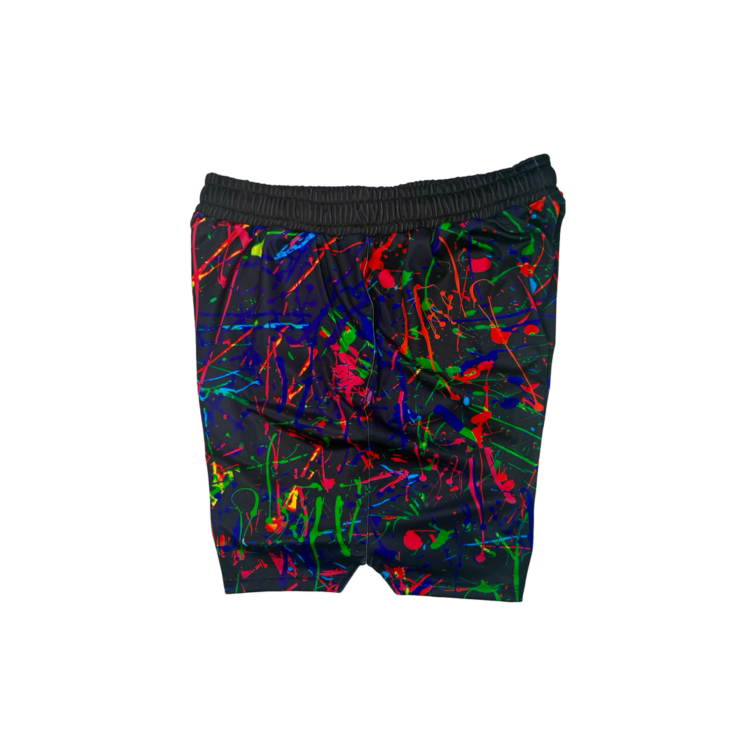 PAINTd Black Soft-QD Basketball Shorts — Dry Fit