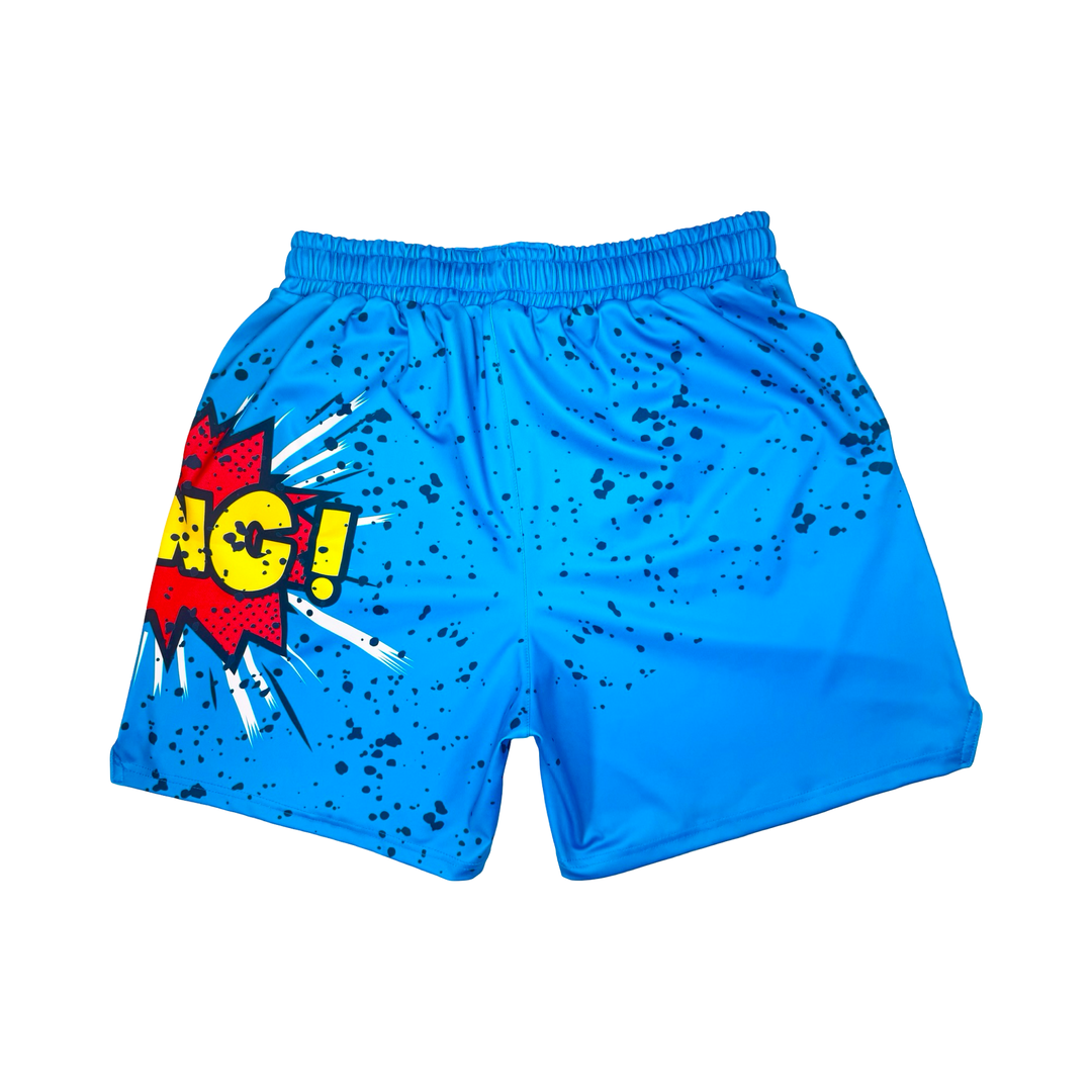 BANGer Blue Soft-QD Athletic Shorts — Smooth Dry Fit