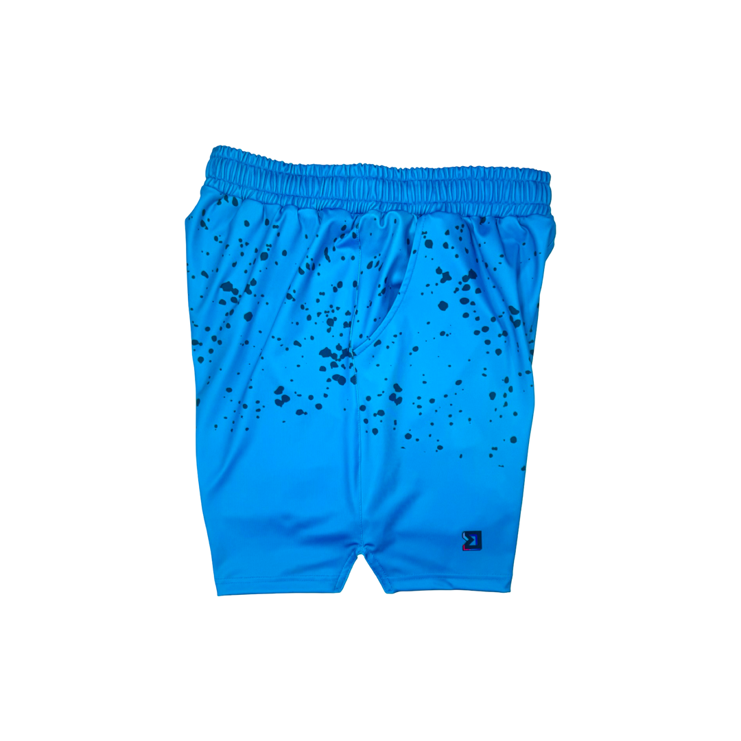 BANGer Blue Soft-QD Athletic Shorts — Smooth Dry Fit
