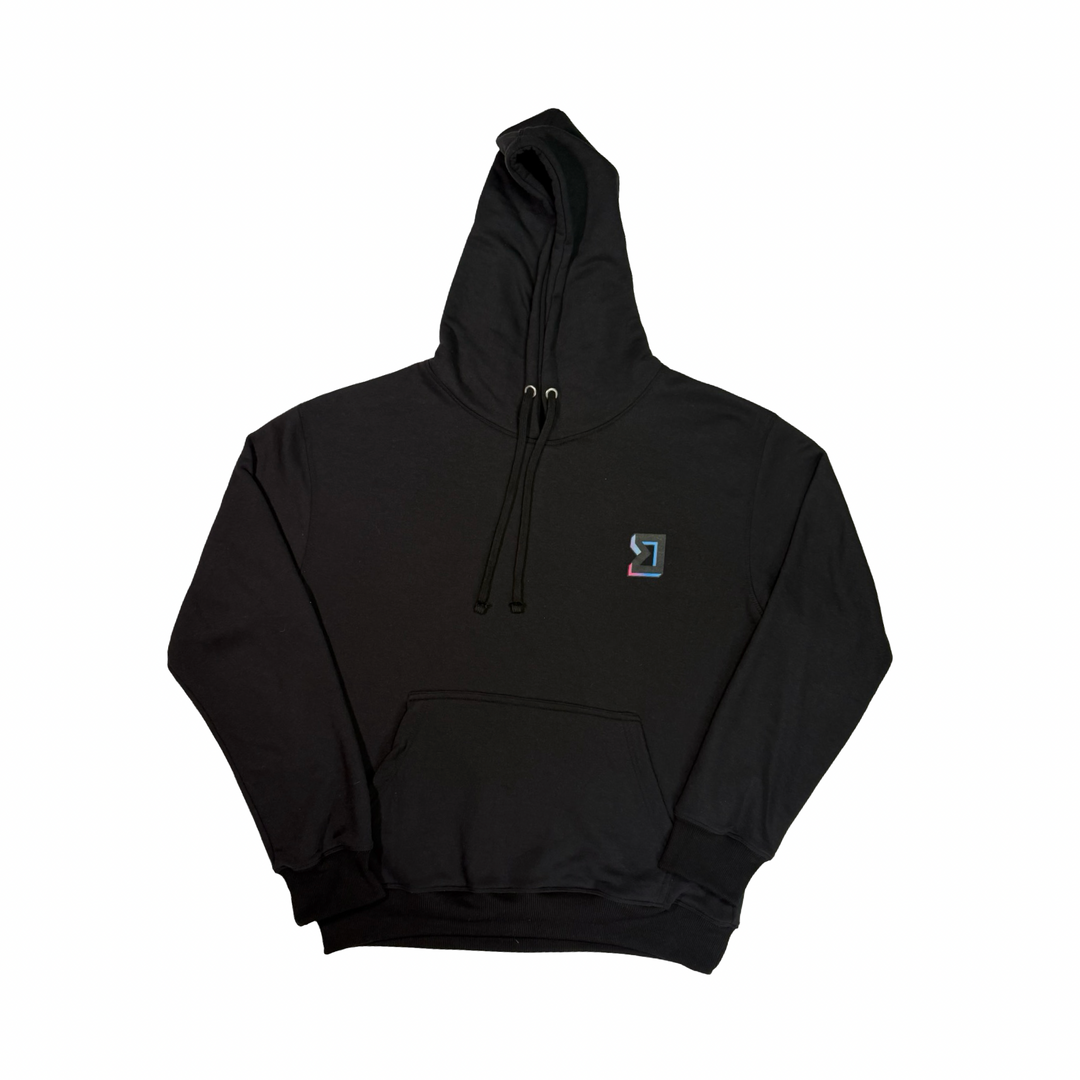 Premium Athletic Hoodie – Black | Lightweight Loopback, Gym to Street Trap'n Shorts