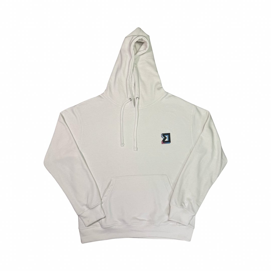 Premium Athletic Hoodie – White | Lightweight Loopback, Street & Sport Trap'n Shorts