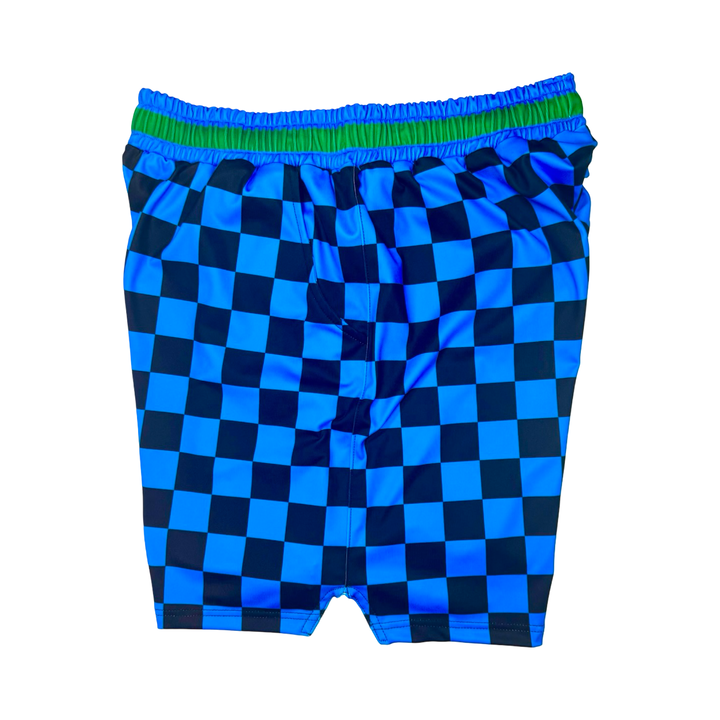 Checkmate Blue Soft-QD Basketball Shorts — Dry Fit