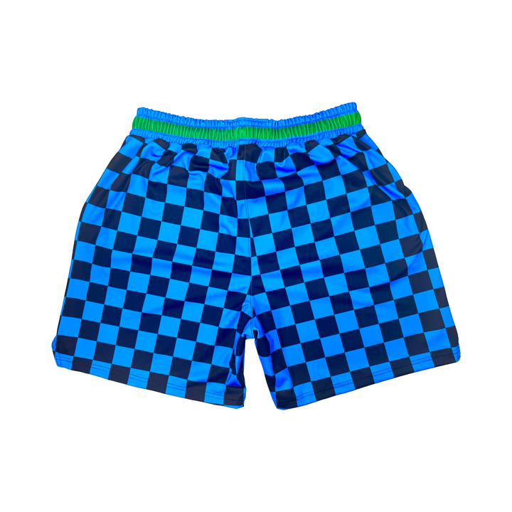 Checkmate Blue Soft-QD Basketball Shorts — Dry Fit