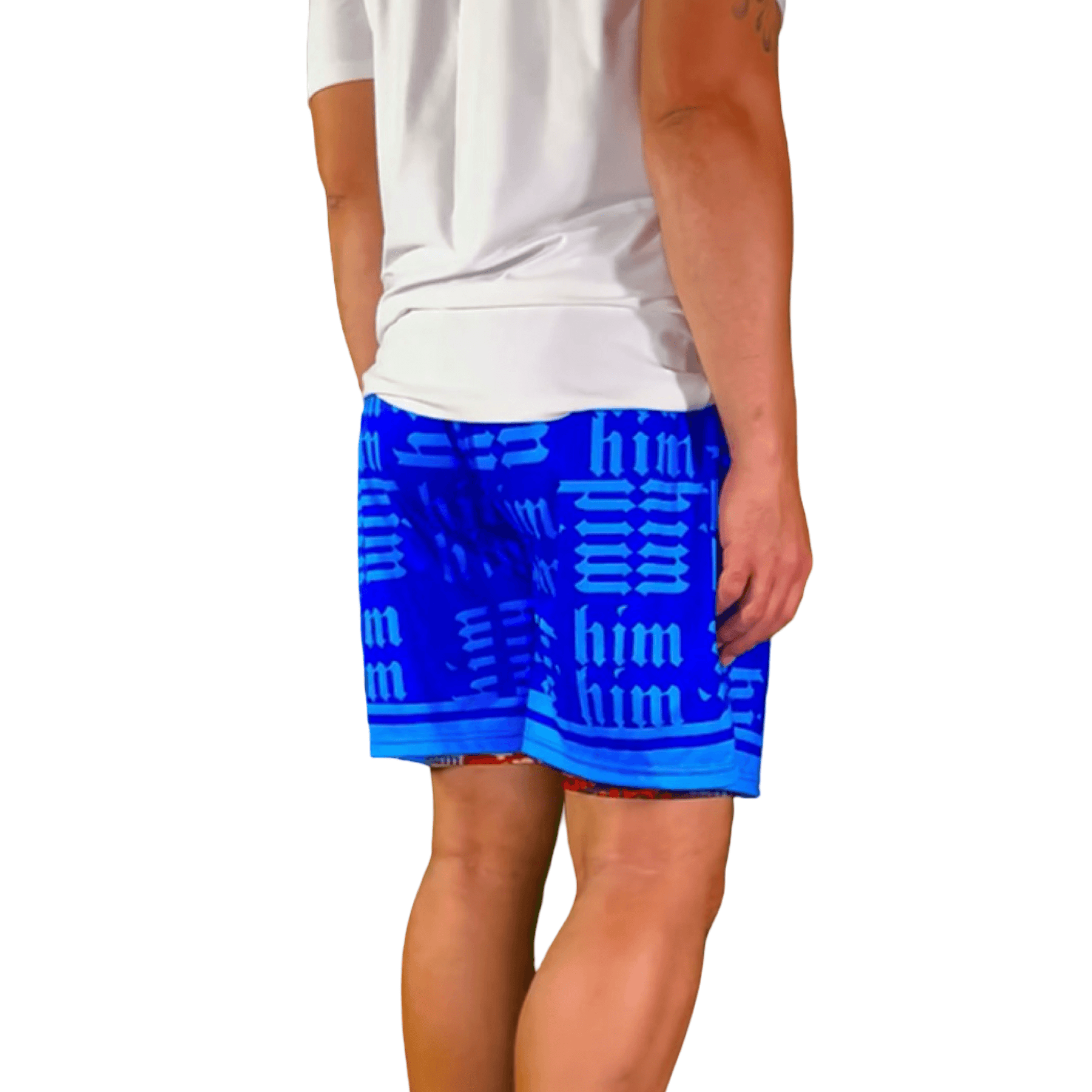 Basketball Shorts – Soft Quick-Dry (HIM X-Ray Blue) Trap'n Shorts