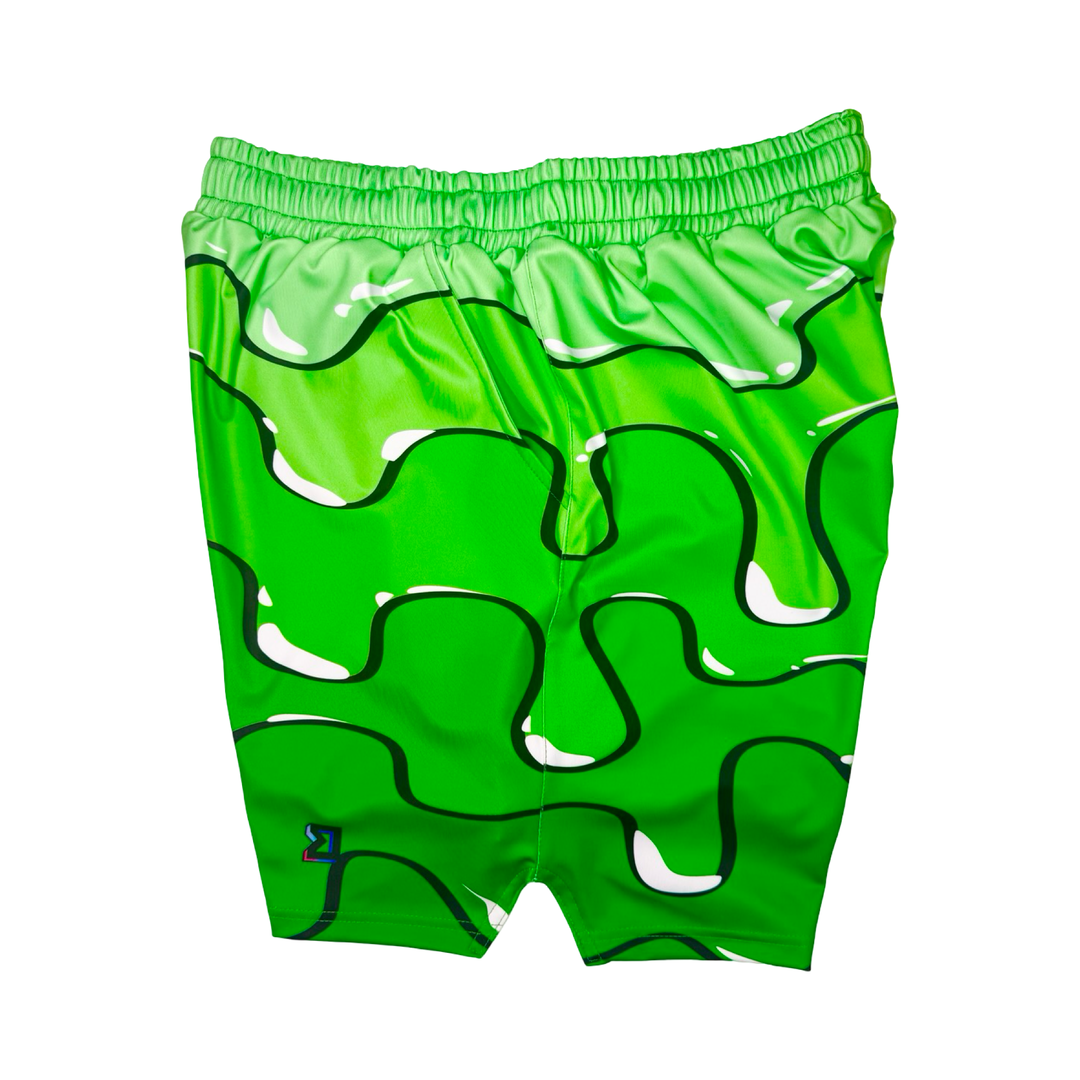 Slimed Green Soft-QD Basketball Shorts — Smooth Dry Fit