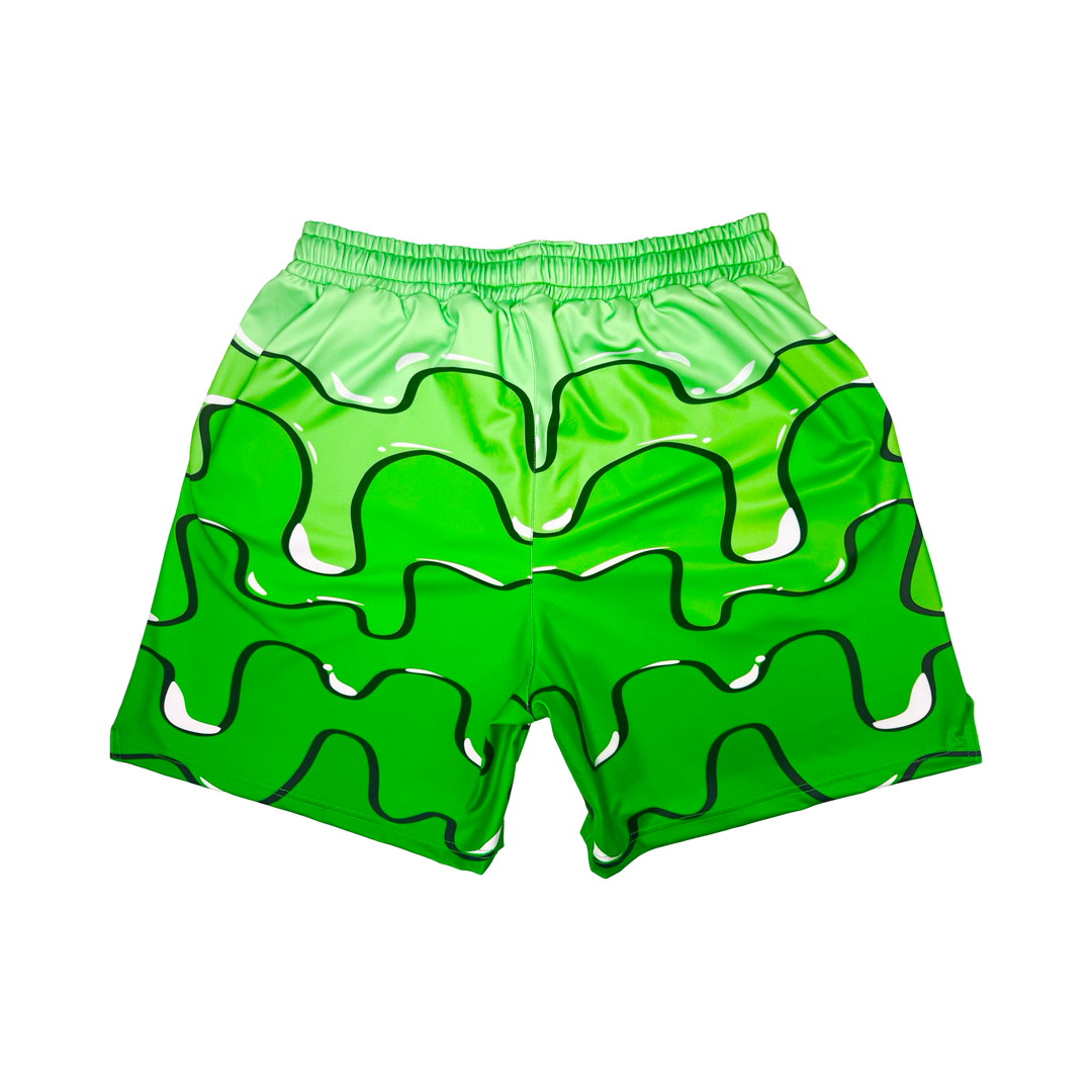 Slimed Green Soft-QD Basketball Shorts — Smooth Dry Fit