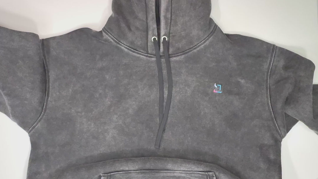 Ash Acid Wash Fleece Hoodie — Cold Gear