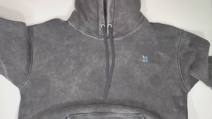 Ash Acid Wash Fleece Hoodie — Cold Gear