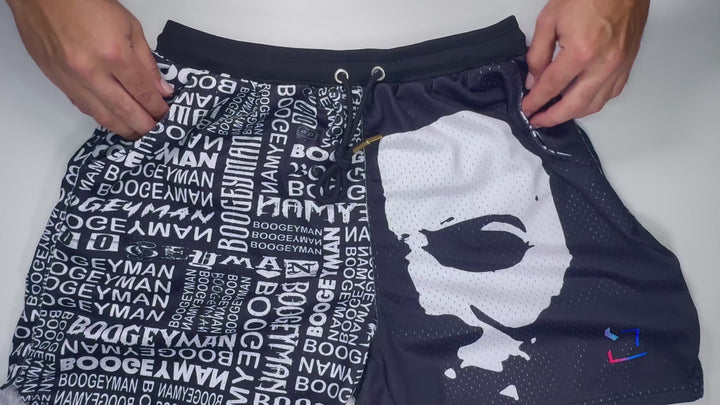 Trap Boogeyman Pro-Style Mesh Basketball Shorts — Premium