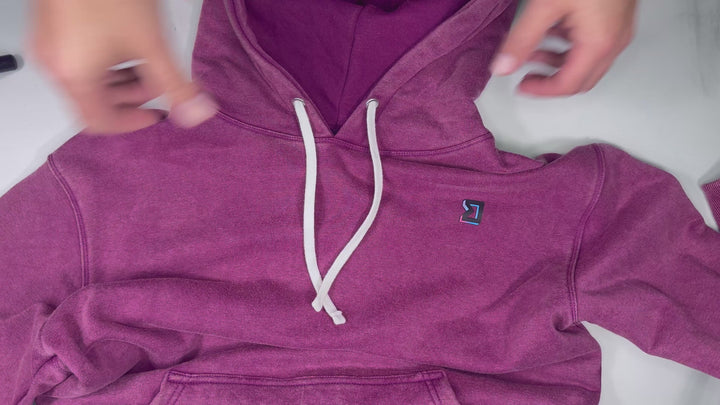 Grape Loopback Terry Hoodie — Premium Cotton