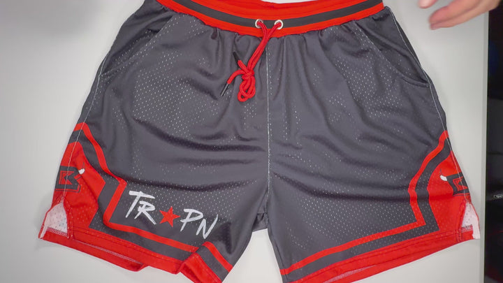 Trap Bull Pro-Style Mesh Basketball Shorts — Premium