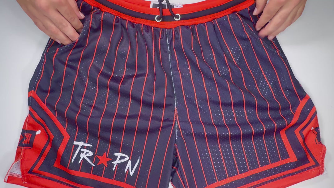 Basketball Shorts – Mesh Pro (Pinstripe X-Out)