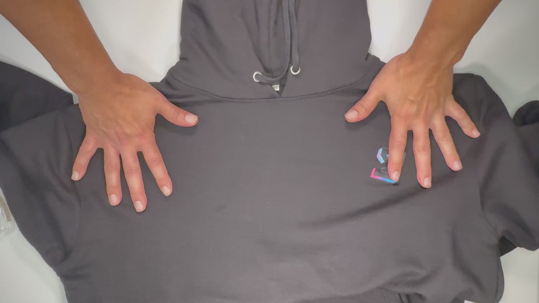 Premium Athletic Lightweight Black Loopback Hoodie