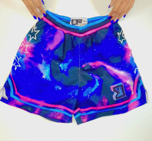 Galaxy Dry-Fit Mesh Basketball Shorts 🚀🏀✨