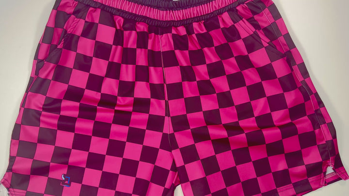 Checkmate Pink Soft-QD Basketball Shorts — Dry Fit