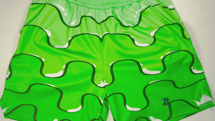 Slimed Green Soft-QD Basketball Shorts — Smooth Dry Fit