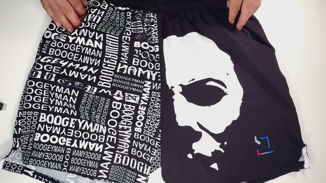 BOOGEYMAN Black | Quick-Dry 4-Way Flex Shorts (Water-Repellent)