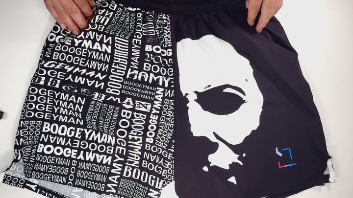 BOOGEYMAN Black | Quick-Dry 4-Way Flex Shorts (Water-Repellent)
