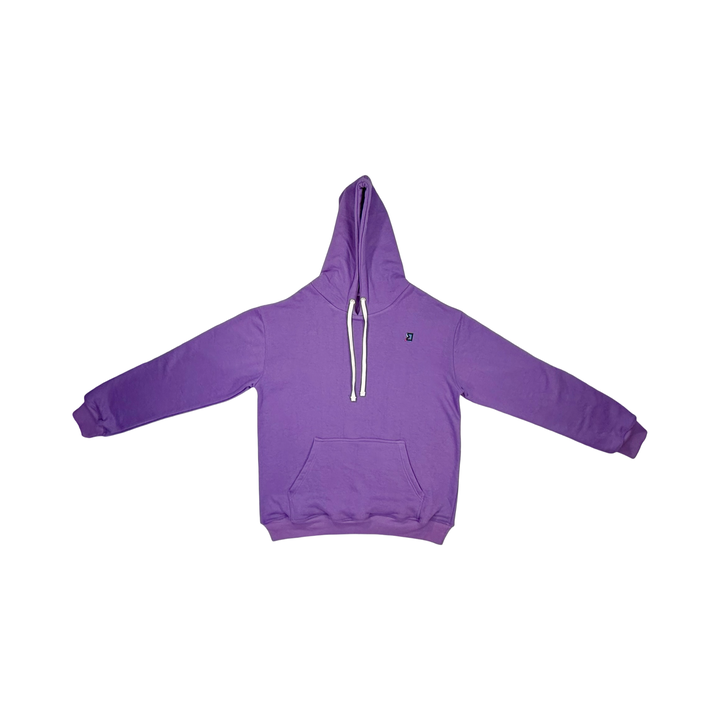 Purple hoodie on a white background