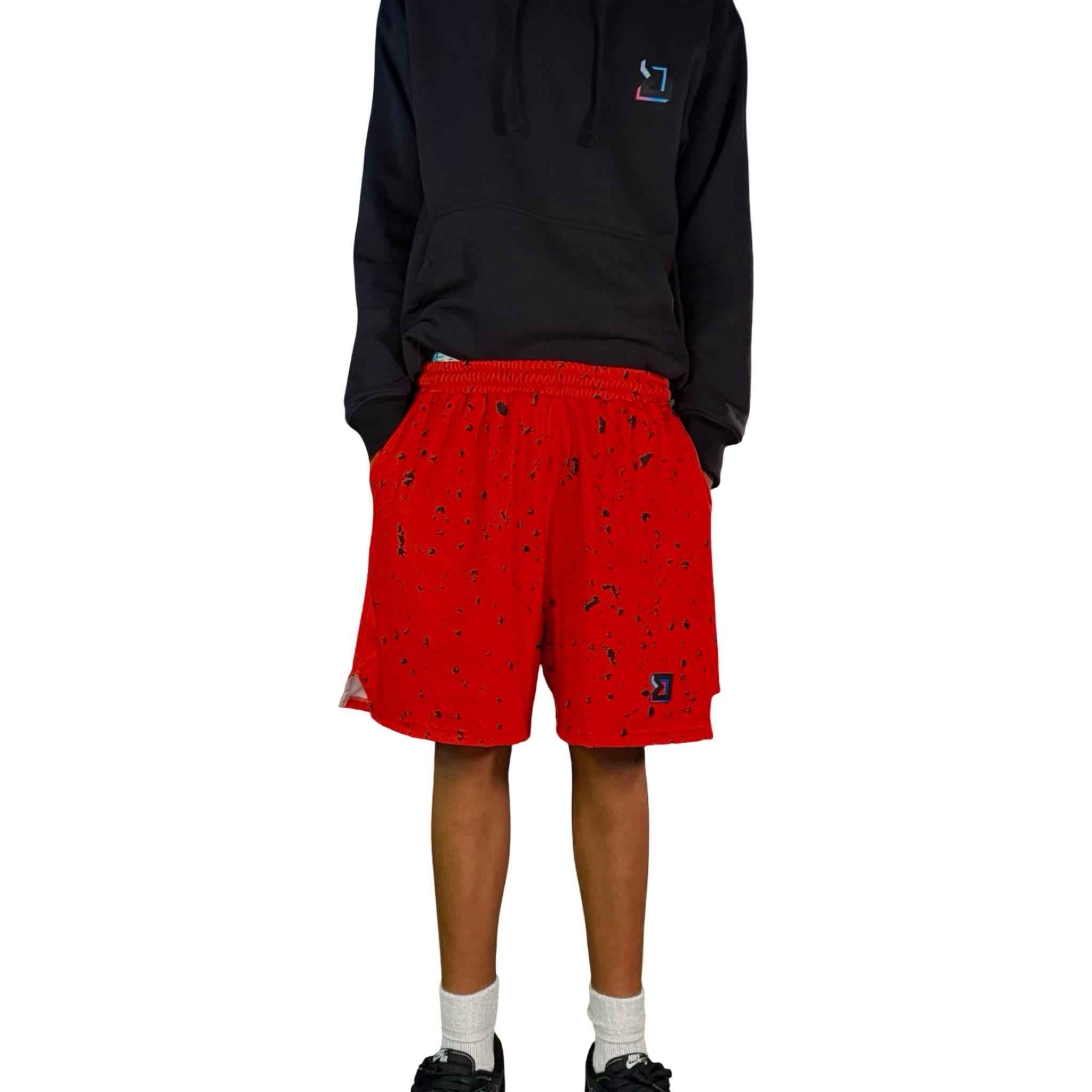 Charge Red Basketball Shorts — Soft Dry Fit