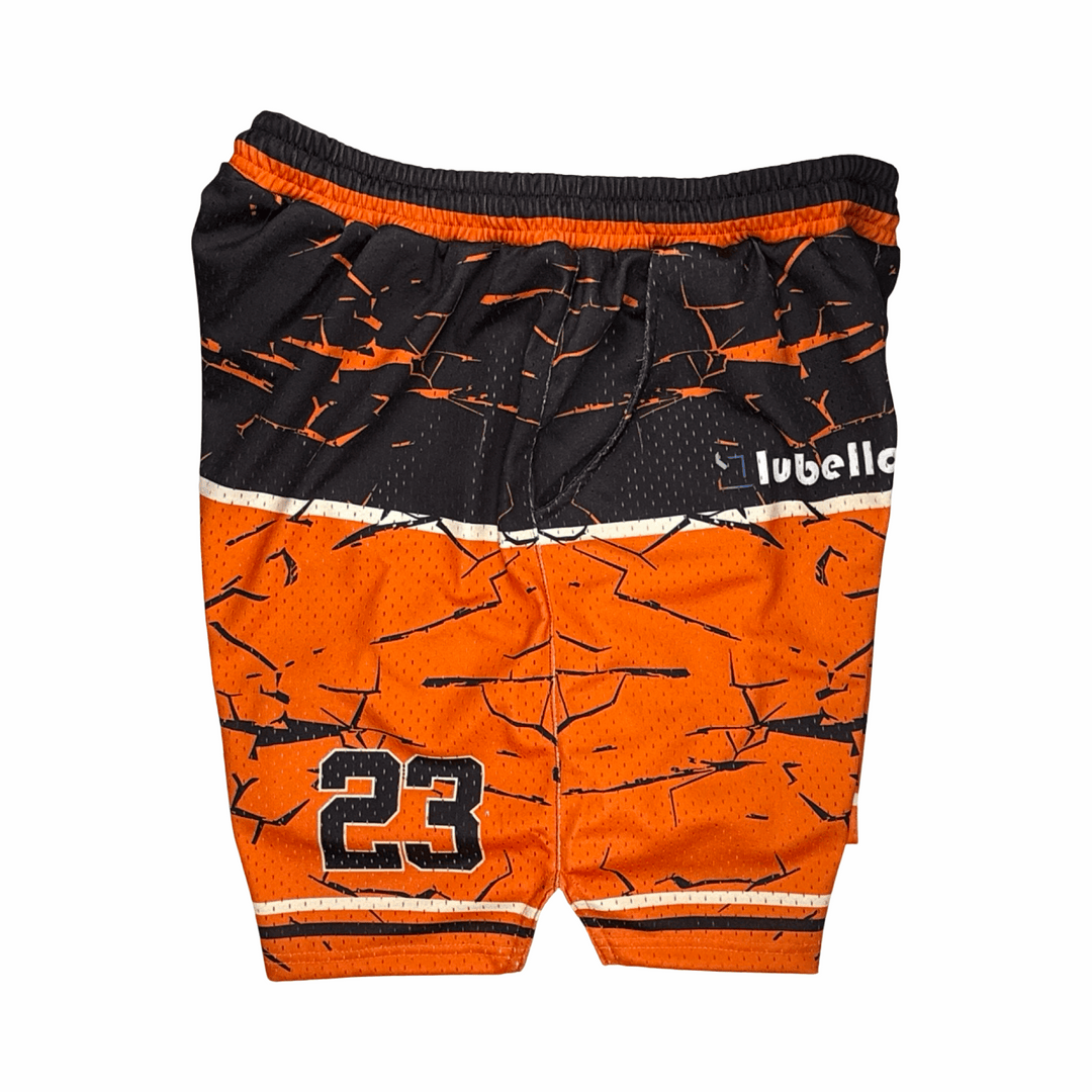 Basketball Shorts – Mesh (Shattered Orange) Trap'n Shorts