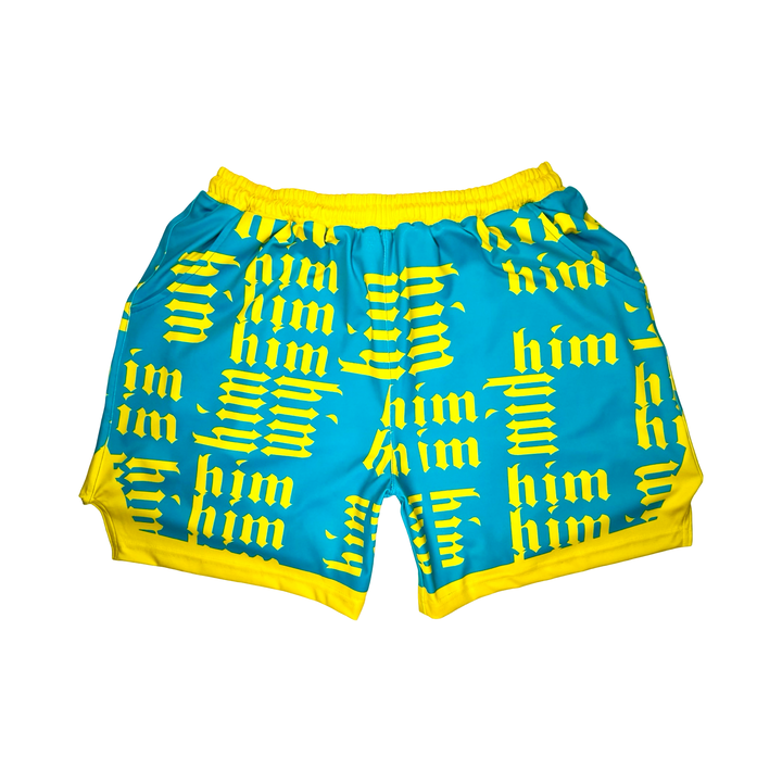 HiM Aqua Soft-QD Basketball Shorts — XL Only Clearance