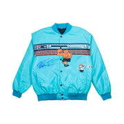 Punched Out Satin Bomber Jacket — Premium Materials