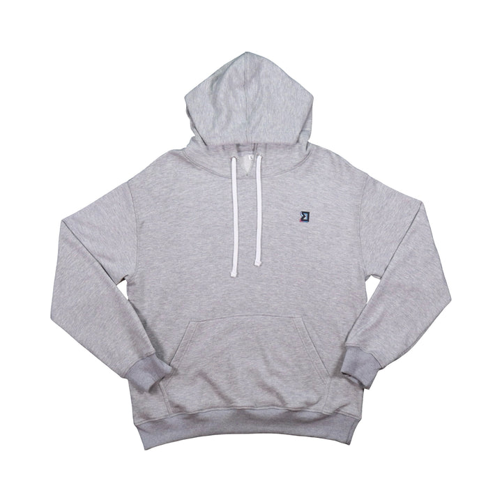 Grey Loopback Terry Hoodie — Breathable Cotton
