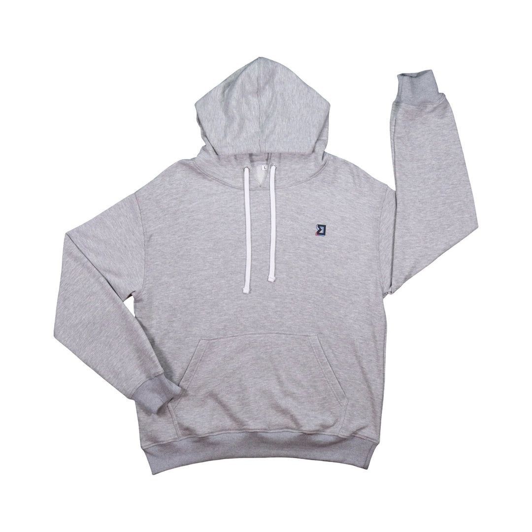 Grey Loopback Terry Hoodie — Breathable Cotton