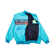 Punched Out Satin Bomber Jacket — Premium Materials